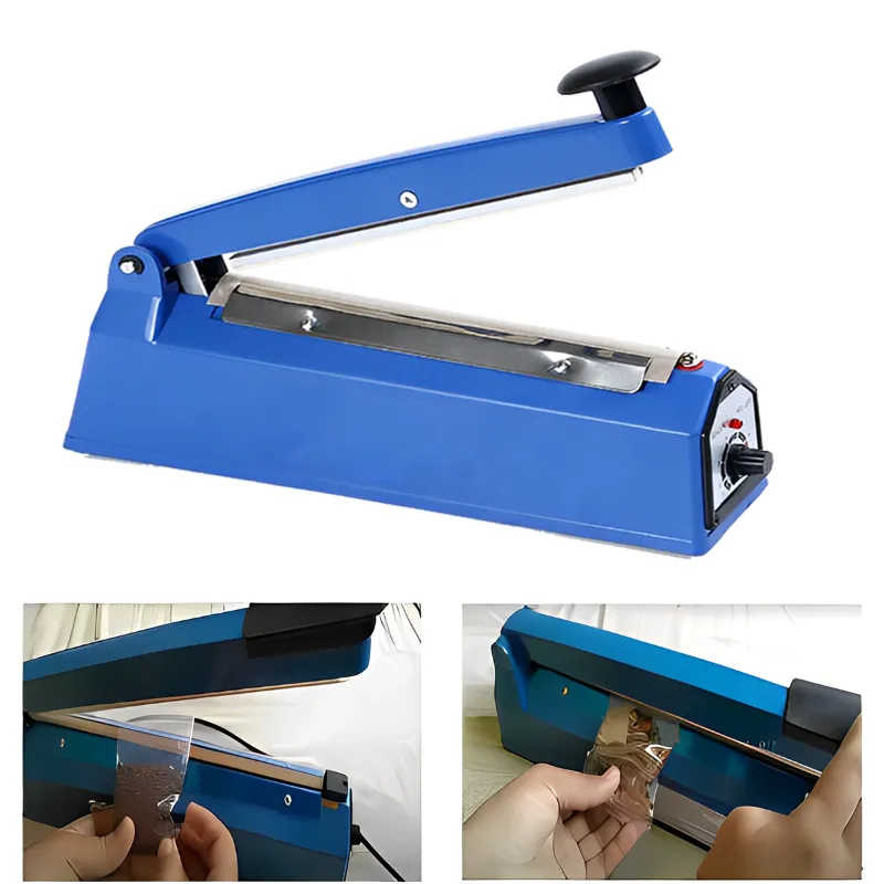 8 inch Hand Operated Impulse Sealing Machine, 300 Watt